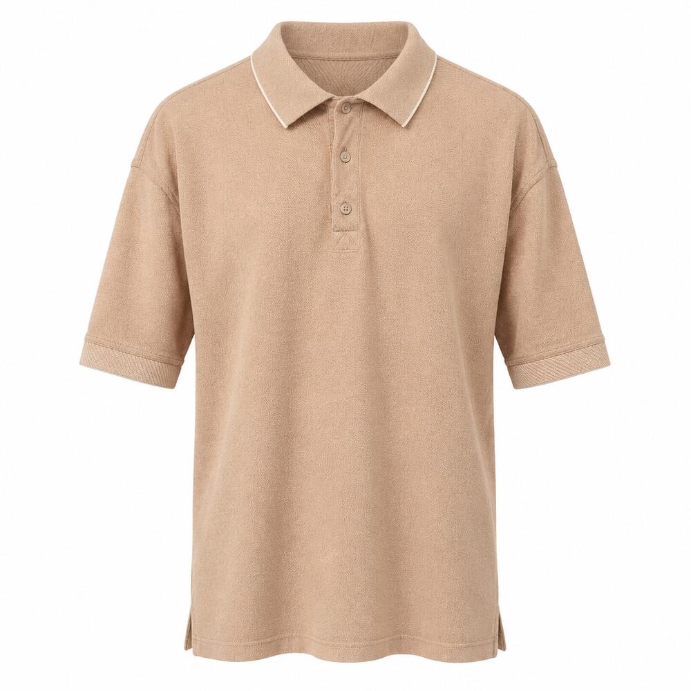 Greg Norman Golf Polo Shirt Men XL Peach Orange 100% Cotton RN 69421 Pique